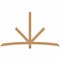 Ekena Millwork Alberta Smooth Timber Gable Bracket, Western Red Cedar, 84"W x 49"H x 1 1/2"D x 3 1/2"F, 14/12 Pitch GBW084X49X0204ALB00SWR - alternate 1
